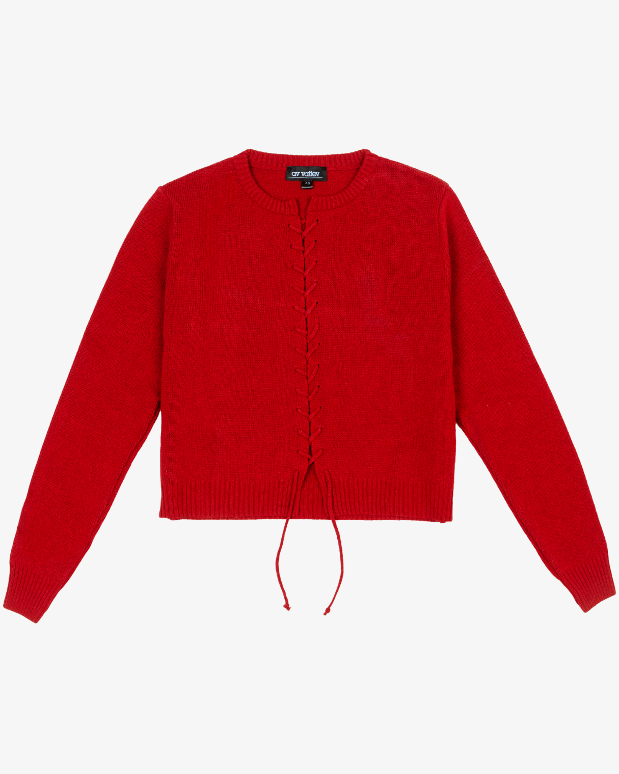 av vattev ニット VIPER CARDIGAN Cherry Red – av vattev