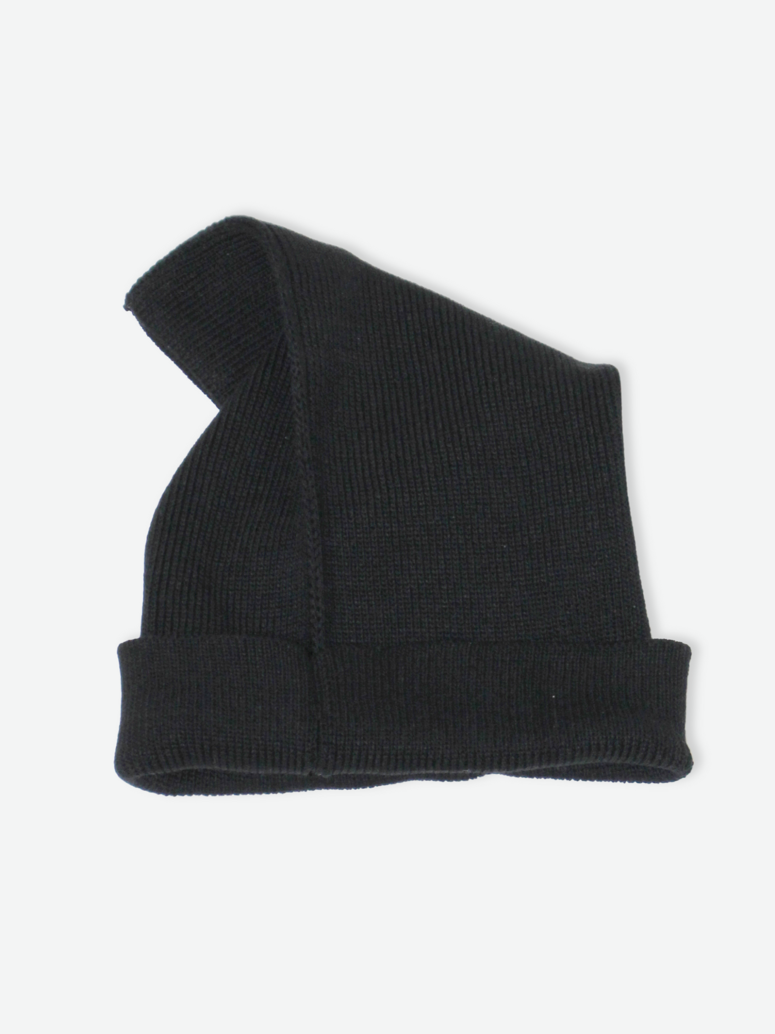 DRAPED BEANIE HAT Black
