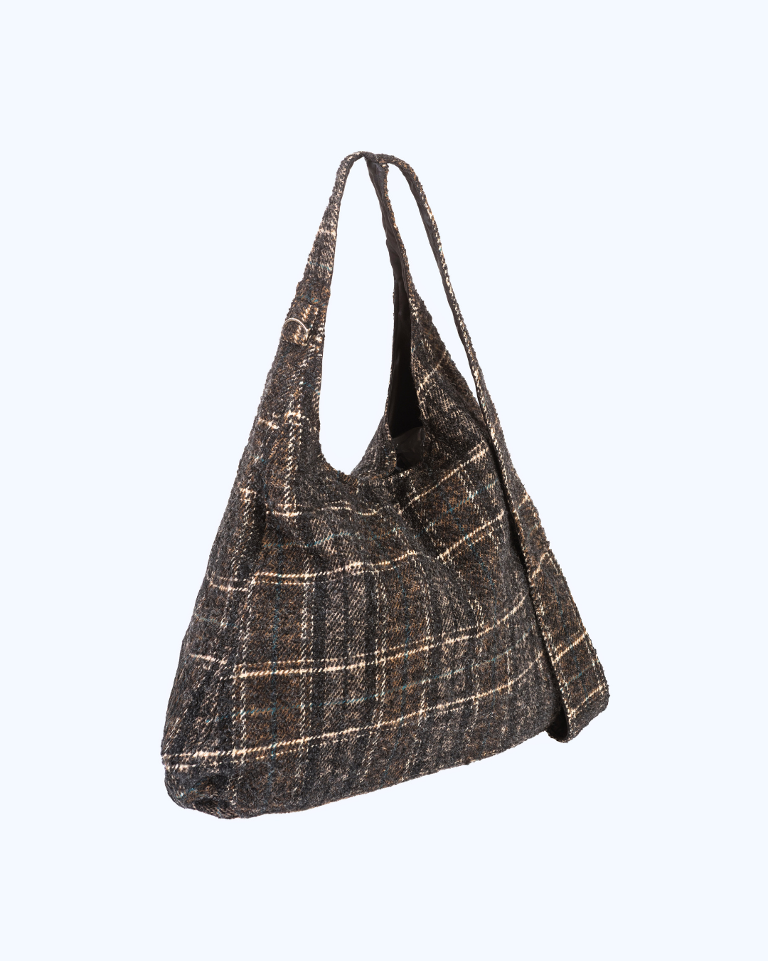 Agatha Dark Check Wool bag