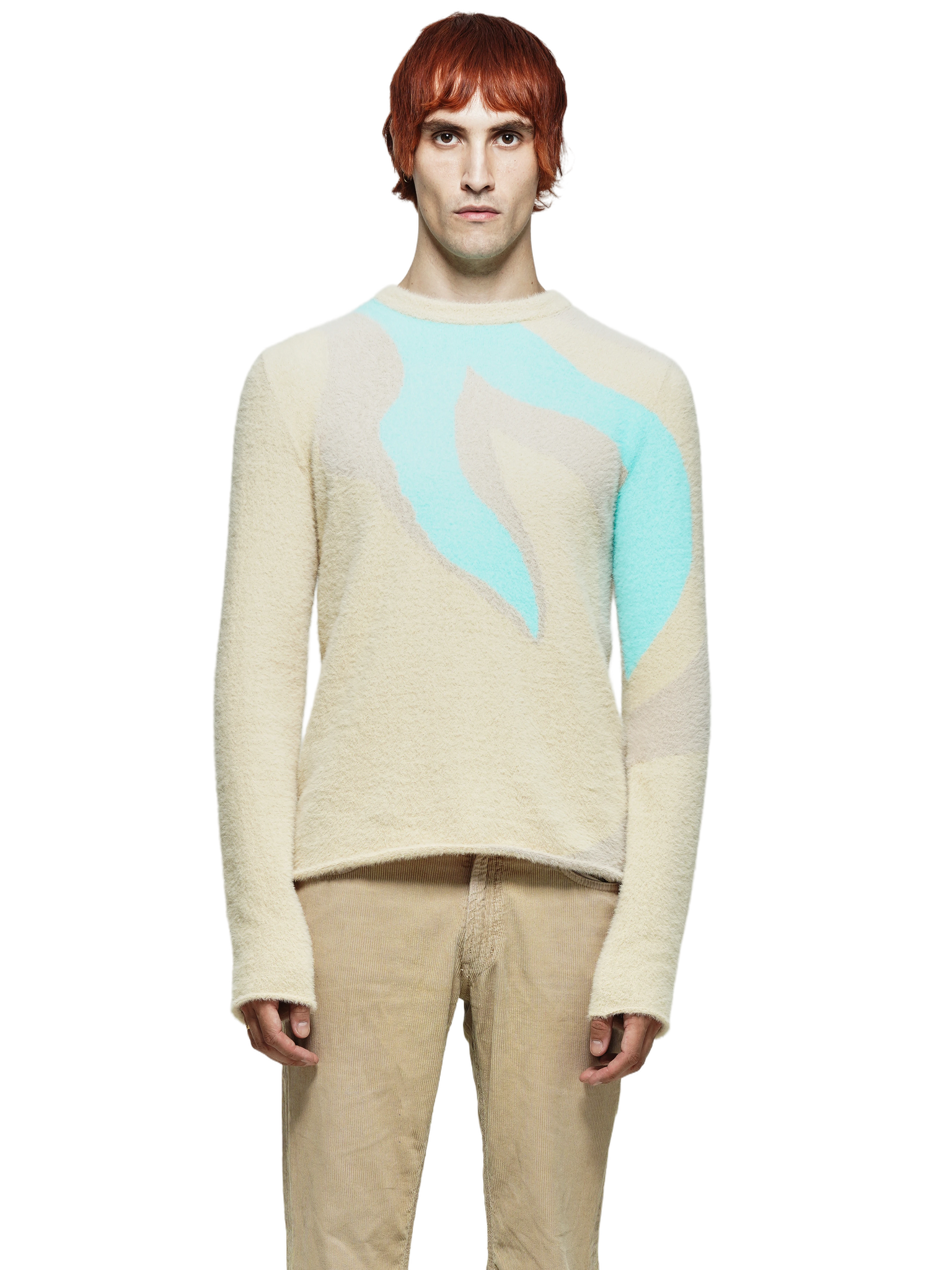 Beige O'Keeffe Brushed Jumper