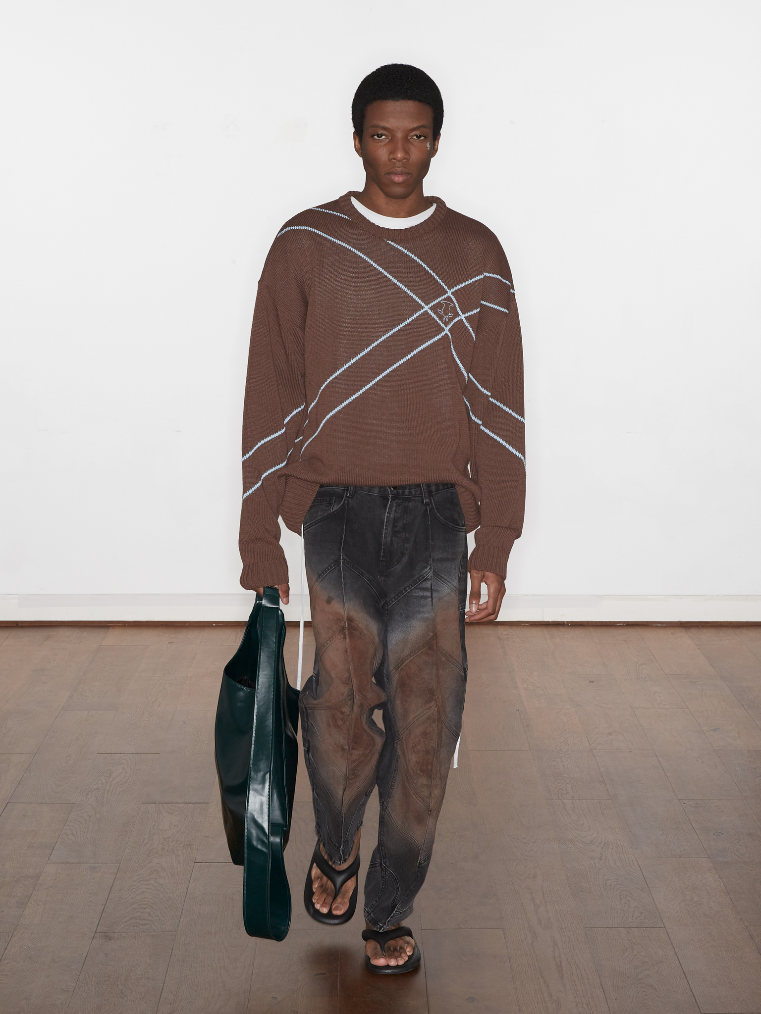 Oversized Tartan Sweatshirt