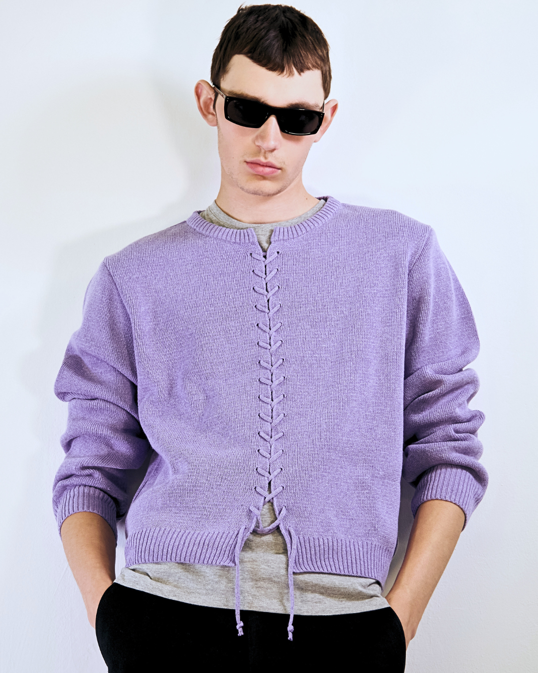 VIPER CARDIGAN Lilac