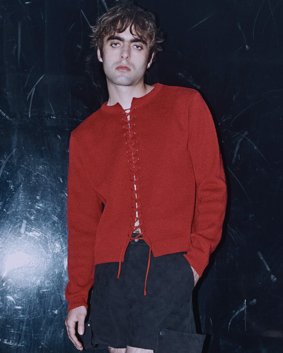 VIPER CARDIGAN Cherry Red